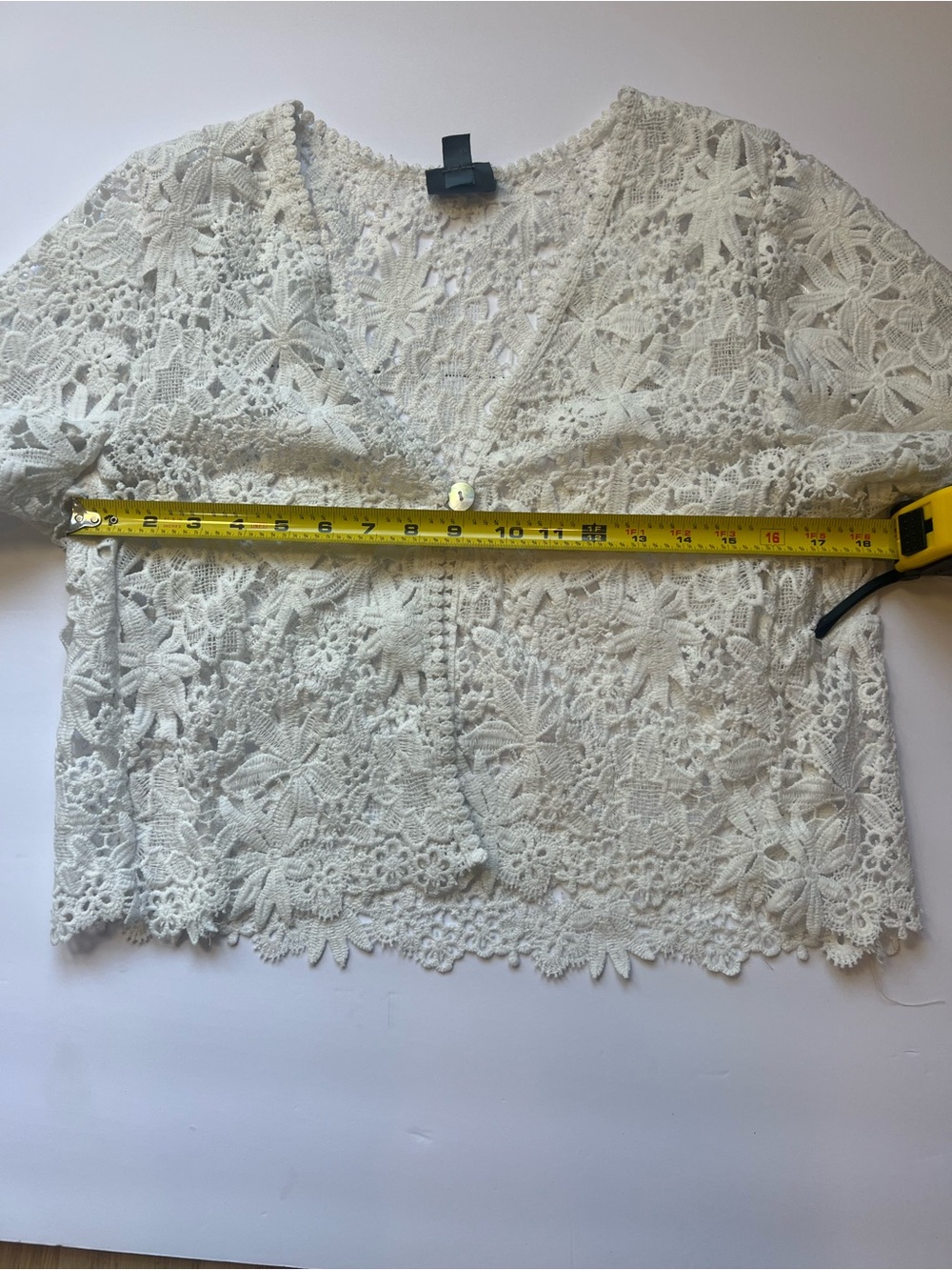 Rabbit Rabbit Rabbit White Crochet Lace Top - Picture 4 of 6